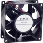 8034014444 09238RE-24P-GTD-0, Fan Tubeaxial 24VDC Square - 92mm L x 92mm H Ball 141.3 CFM (3.96m³/min) 3 Wire Leads Hirschmann