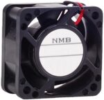 8034052109 04020VE-24Q-CT-00, Fan Tubeaxial 24VDC Square - 40mm L x 40mm H Ball 12.4 CFM (0.347m³/min) 3 Wire Leads Hirschmann