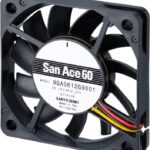 8007121992 9GA0612G9001, DC Fans DC Axial Fan, 60x60x10mm, 12VDC, High Performance, Low Power, Tachometer Hirschmann
