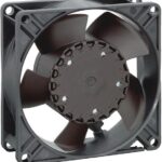 8005747056 3312NHH, Fan Tubeaxial 12VDC Square - 92mm L x 92mm H Ball 62.9 CFM (1.76m³/min) 2 Wire Leads Hirschmann