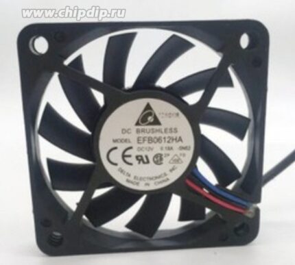 8017105875 Вентилятор Delta Electronics EFB0612HA 60x10 12V 0.18A () Hirschmann