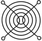 8004890783 08172-02, Fan Accessories 80mm Wire Form Fan Guard, Black E.D. Finish Hirschmann — изображение 2