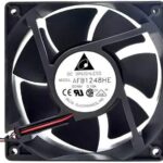 8004746887 AFB1224SHE-R00, DC Fans Tubeaxial Fan, 120x38mm, 24VDC, Ball Bearing, 3x Lead Wires, Locked Rotor Sensor Hirschmann