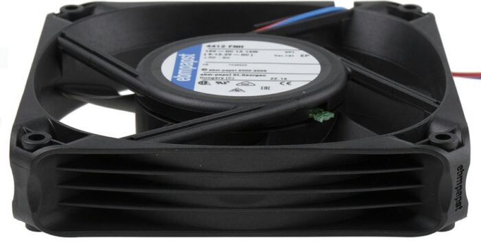 8004985276 4412FNH, DC Fans DC Tubeaxial Fan, 119x119x25mm, 12VDC, 132.4CFM, 12W, 55dBA, 5400RPM, Ball Hirschmann — изображение 5