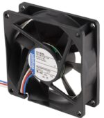 8009482772 8412N/2GH, 8400 N Series Axial Fan, 12 V dc, DC Operation, 79m³/h, 2.8W, 80 x 80 x 25mm Hirschmann