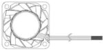 8004747152 FFB0412EN-00Y2E, DC Fans Fan, 40x28mm, 12VDC, 32.9CFM, 17.4W, Ball, 4Leads, Lock Rotor Sensor, Tach/PWM Hirschmann — изображение 2