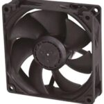 8034092109 09225SA-12M-AA-D0, Fan Tubeaxial 12VDC Square - 92mm L x 92mm H Ball 45.2 CFM (1.27m³/min) 2 Wire Leads Hirschmann