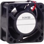 8009014480 04020VE-12Q-CT-00, DC Fans Tubeaxial Fan, 40x40x20mm, 12VDC, Stainless Steel Ball, 3 Wire, IP68/IP69K Hirschmann