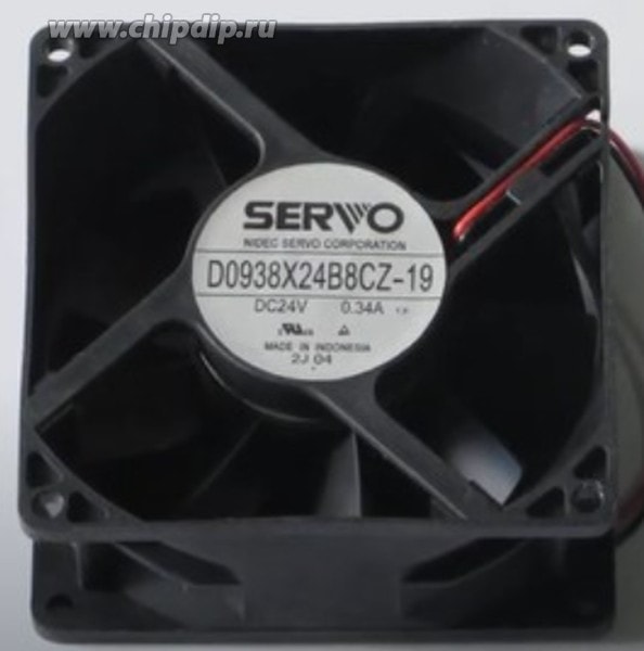 doc043199797 8017320665 Вентилятор Servo D0938X24B8CZ-19 24v 0.34A 8.16W 3pin 92x38 Hirschmann — изображение 1