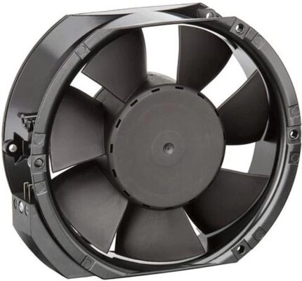 8004985461 6412M, DC Fans DC Tubeaxial Fan, 172x150x51mm, 12VDC, 206CFM, 12W, 52dBA, 2850RPM, Ball Bearing Hirschmann