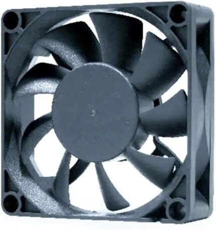 8005969381 OD7025-12HHB10A, Fan Tubeaxial 12VDC Square - 70mm L x 70mm H Ball 51.0 CFM (1.43m³/min) 4 Wire Leads Hirschmann