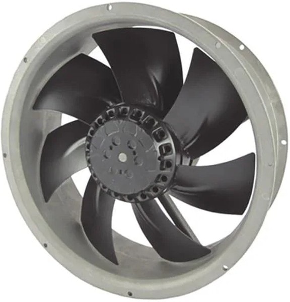 doc043288755 8005971001 OA2547AN-11-1WB1856, Fan Tubeaxial 115VAC Round - 254mm Dia Ball 1000.0 CFM (28.00m³/min) 2 Wire Leads Hirschmann — изображение 1