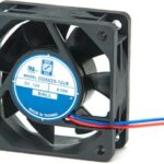 8005184083 OD6025-12MB, DC Fans DC Fan, 60x60x25mm, 12VDC, 18CFM, 0.13A, 27dBA, 3500RPM, Dual Ball, Lead Wires Hirschmann