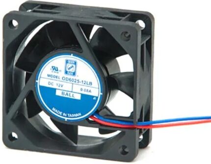 8005184091 OD6025-48HB, DC Fans DC Fan, 60x60x25mm, 48VDC, 28CFM, 0.07A, 30dBA, 4200RPM, Dual Ball, 2xWire 24AWG Hirschmann