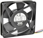8006163998 OA125AP-11/22-1WB, Fan Tubeaxial 115/230VAC Square - 120mm L x 120mm H Ball 81.0 CFM (2.27m³/min) 4 Wire Leads Hirschmann