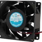 8005184131 OD8038-12HBIP68, DC Fans DC Axial Fan, 80x80x38mm, 12VDC, 71CFM, 7.2W, 0.6A, 49dBA, Ball, Wire, IP68 Hirschmann