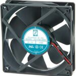 8006184112 OD1232-24MB, Fan Tubeaxial 24VDC Square - 120mm L x 120mm H Ball 107.0 CFM (3.00m³/min) 2 Wire Leads Hirschmann