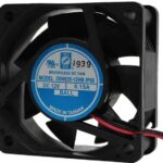 8005184087 OD6025-24HBIP68, DC Fans DC Axial Fan, 60x60x25mm, 24VDC, 25CFM, 2.8W, 0.12A, 30dBA, Ball, Wire, IP68 Hirschmann