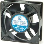8005183817 OA119AP-11-1WB, AC Fans Axial Fan, 127x127x38mm, 115VAC, 130CFM, 14W, 46.1dBA, 2725RPM, Ball, Lead Wires Hirschmann
