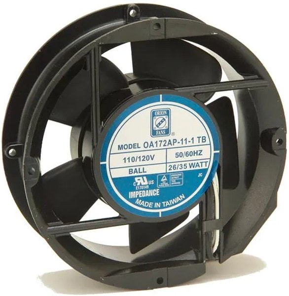 doc043289415 8006066585 OA172SAN-22-1TB, Fan Tubeaxial 230VAC Rectangular/Rounded - 172mm L x 150mm H Ball 235.0 CFM (6.58m³/min) 2 Terminals Hirschmann — изображение 1