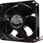 8005184124 OD8032-12HBIP68, DC Fans DC Axial Fan, 80x80x32mm, 12VDC, 77CFM, 7.8W, 50dBA, Ball, Wire, IP68 Hirschmann