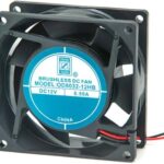 8005184126 OD8032-24HB, DC Fans DC Fan, 80x80x32mm, 24VDC, 50CFM, 0.12A, 42dBA, Ball, 2xWire UL1007 24AWG Hirschmann
