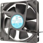 8005815759 OA125EC-UR-1WB, Fan Tubeaxial 110/220VAC Square - 120mm L x 120mm H Ball 80.0 CFM (2.24m³/min) 2 Wire Leads Hirschmann
