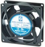 8005785272 OA92AP-22-1WB, Fan Tubeaxial 230VAC Square - 92mm L x 92mm H Ball 35.0 CFM (0.980m³/min) 2 Wire Leads Hirschmann — изображение 2