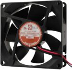 8005184112 OD8025-12HBIP68, DC Fans DC Axial Fan, 80x80x25mm, 12VDC, 40CFM, 2.2W, 0.18A, 33dBA, Ball, Wire, IP68 Hirschmann — изображение 2