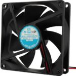 8006089822 OD9225-24HBIP68, Fan Tubeaxial 24VDC Square - 92mm L x 92mm H Ball 50.0 CFM (1.40m³/min) 2 Wire Leads Hirschmann