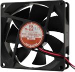 8005184112 OD8025-12HBIP68, DC Fans DC Axial Fan, 80x80x25mm, 12VDC, 40CFM, 2.2W, 0.18A, 33dBA, Ball, Wire, IP68 Hirschmann