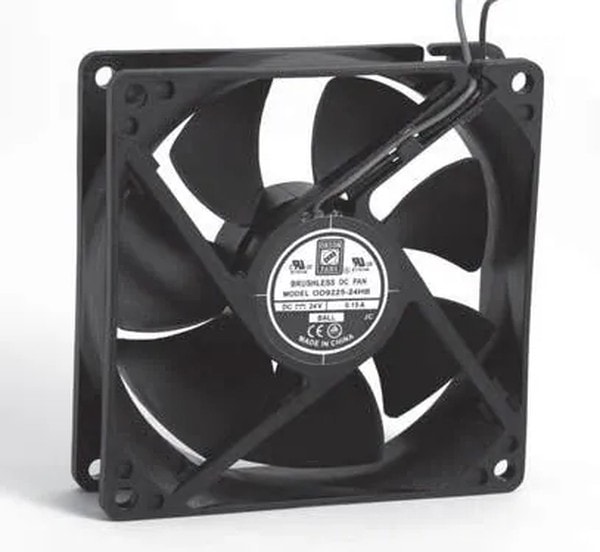 doc043292896 8005184145 OD9225-24HB02A, DC Fans DC Fan, 92x92x25mm, 24VDC, 53CFM, Ball, Lead Wires, Alarm Output Open Collector Hirschmann — изображение 1