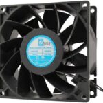 8005904486 OA938EC-UR-1WBXC, Fan Tubeaxial 110/220VAC Square - 92mm L x 92mm H Ball 88.0 CFM (2.46m³/min) 2 Wire Leads Hirschmann