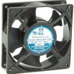 8005929888 OD1232-SPOT/DIN, Fan Tubeaxial 120VAC Square - 120mm L x 120mm H Ball 120.0 CFM (3.36m³/min) Cord and Plug Hirschmann