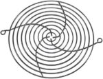 8008644427 G172-10LN, 172mm Dia Fan Finger Guard Steel, Chrome Plated 10 Rings Hirschmann