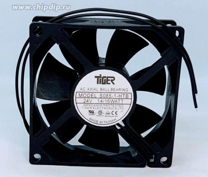 8014389012 Вентилятор Tiger S085-1-HTB 24V 14/16W 80x25 2pin Hirschmann — изображение 2