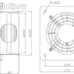 8029163386 Вентилятор Krubo K-AC200-W220-25 220V 65W Hirschmann
