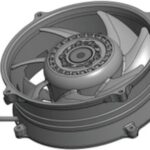 8030854536 Вентилятор Krubo K-EC20071-A24-80 24V 25A 600W 4pin () Hirschmann