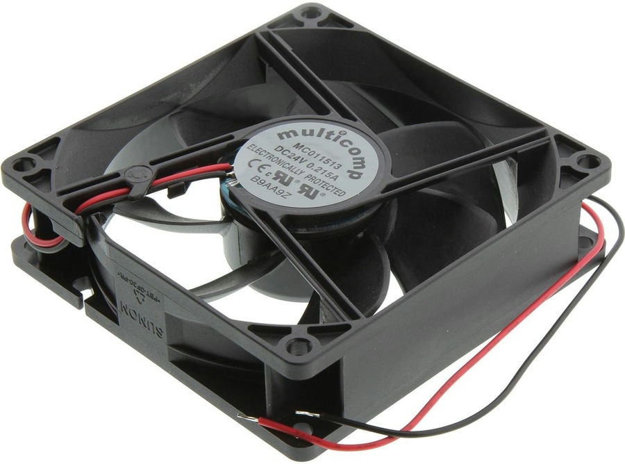 doc043443526 8002418382 MC011513, DC Axial Fan, 24 V, Square, 92 mm, 25 mm, Vapo Bearing, 75 CFM Hirschmann — изображение 1