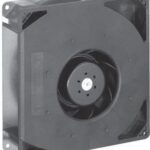 8004985874 RG160-28/14NU, Blowers & Centrifugal Fans DC Radial Blower, 220x220x56mm, 24VDC, 123CFM, 20W, 2850RPM, Ball, IP68, FlatPak Hirschmann