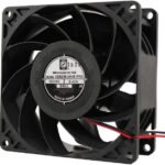 8005184157 OD9238-24HBIP68, DC Fans DC Axial Fan, 92x92x38mm, 24VDC, 100CFM, 9.6W, 0.40A, 56dBA, Ball, Wire, IP68 Hirschmann