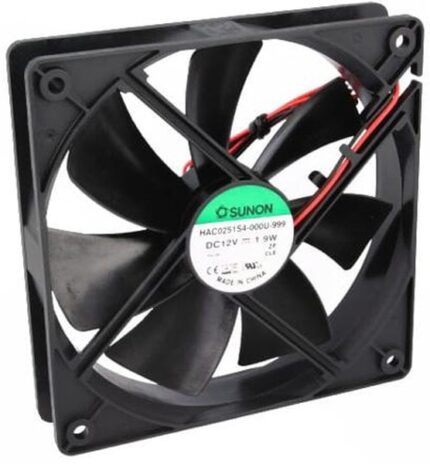 8002722475 HAC0251S4-000U-999, HAC Series Axial Fan, 12 V dc, DC Operation, 93m³/h, 1.9W, 155mA Max, 120 x 120 x 25mm Hirschmann