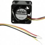 8007834188 109P0424J3013, DC Fans DC Axial Fan, 40x40x28mm, 24VDC, Groove for Lead, Tachometer Hirschmann
