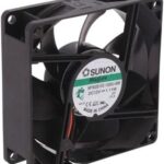 8004668381 MF80251V2-1000U-A99, DC Fans Axial Fan, 80x80x25mm, 12VDC, 37CFM, 0.15"H2O, Vapo, Wire, Auto Restart Hirschmann