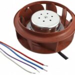 8006100556 RER120-26/14/2TDP, Fan Motorized Impellers 24VDC Round - 120mm Dia Ball 221.9 CFM (6.21m³/min) 4 Wire Leads Hirschmann