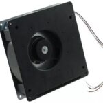 8005861551 RG125-19/14N/2, Fan Blower, Centrifugal 24VDC Square - 180mm L x 180mm H Ball 51.5 CFM (1.44m³/min) 3 Wire Leads Hirschmann