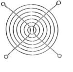 8008523906 A506000170G, Решетка металл для вентилятора 80x80мм, 5 колец () Hirschmann