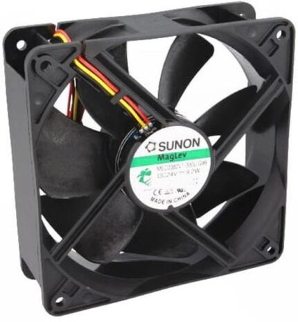 8007182204 MEC0382V1-000U-G99, Вентилятор осевой, 24В DC, 120x120x38мм, подшипник Vapo, 234,46куб.м/ч, 44,5дБА Hirschmann