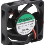 8008022852 EE40101S2-1000U-999, Вентилятор осевой, 12В DC, 40х40x10мм, подшипник скольжения, 12куб.м/ч, 23дБА Hirschmann
