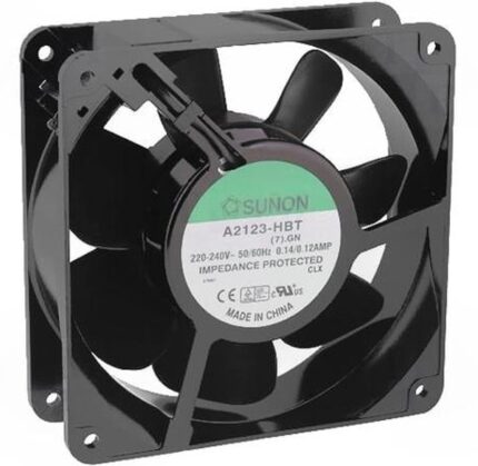 8007032712 A2123HBT.(7).GN, Вентилятор осевой, 230В AC, 120x120x38мм, подшипник качения, 210(±10%)куб.м/ч, 47дБА Hirschmann